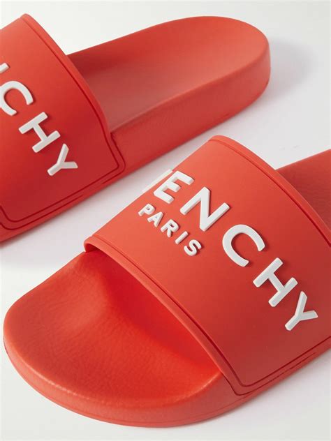 givenchy logo-embossed rubber slides|Givenchy Slides for Women .